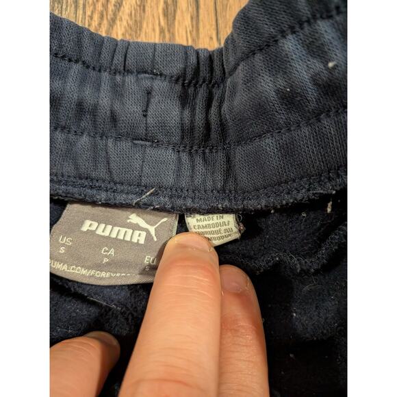 Puma blue sweatpants color block joggers size S - Picture 5 of 6